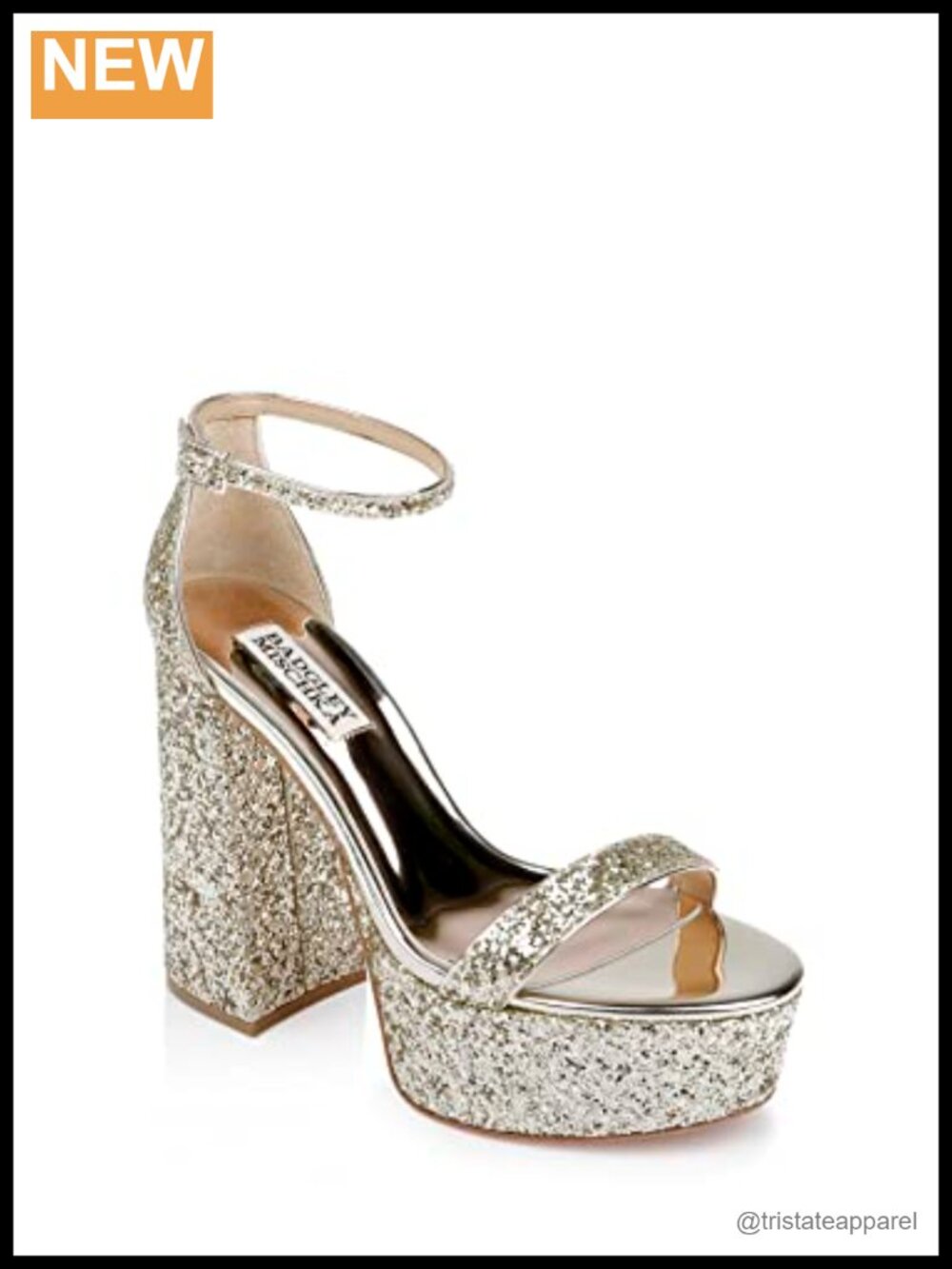 Platform Block Heel Stiletto Ankle Strap Leather Party Sandal